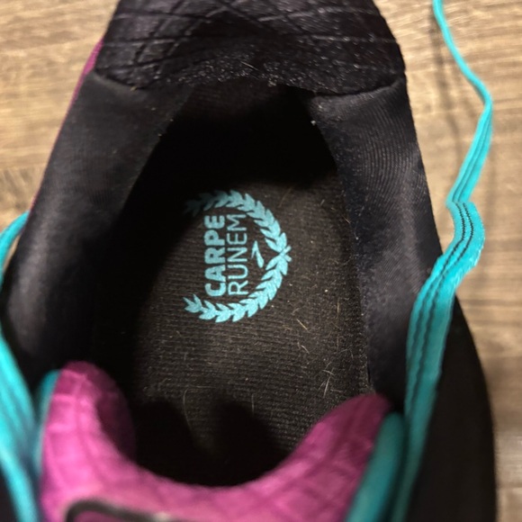 Brooks Ghost 9 Women's Size 9.5 Wide Black Purple Teal Running Shoes - Picture 10 of 11